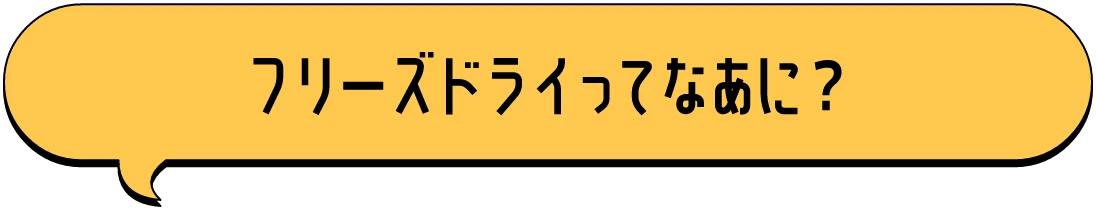 フリーズドライってなあに?