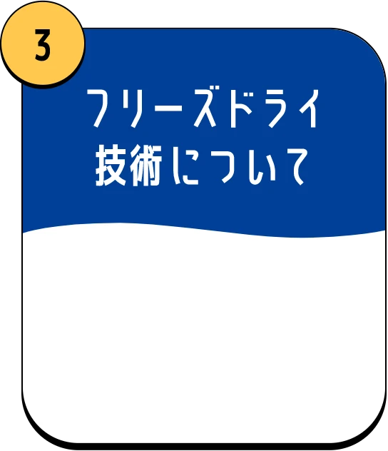 フリーズドライ技術について